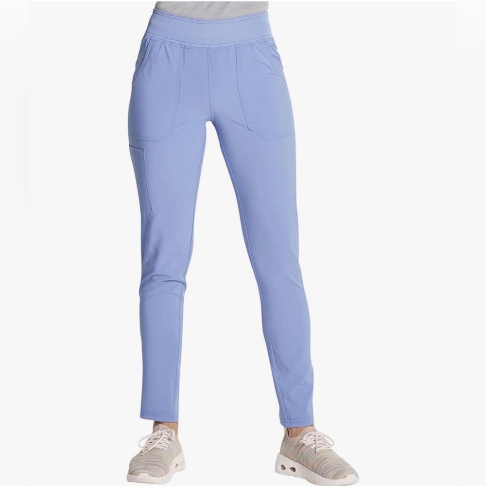 Dickies Women's Scrubs Pants Mid-Rise Jogger DK090 Ciel Blue Plus Size 5XL